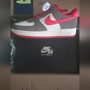 Nike Air Force 1 '07 Red and Gray Mens Size 13